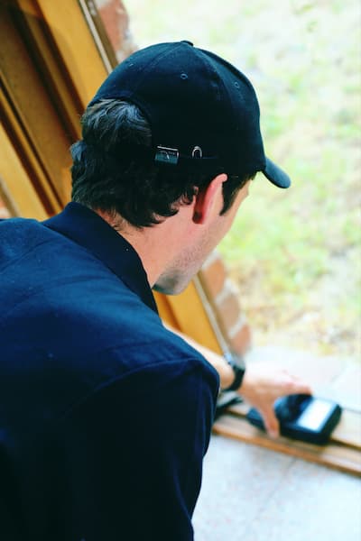 Penpest technician performing a termite inspection